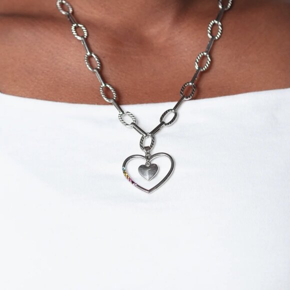 Paparazzi Jewelry Accessories - Refulgent Romance - Multi Necklace - Vintage - Picture 4 of 6